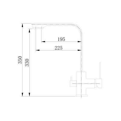 Смеситель кухонный ASIGNATURA Twin Flat 80544600 Смеситель кухонный ASIGNATURA Twin Flat 80544600