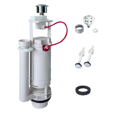 Арматура спускна тросова з двома режимами зливу Koer KT-0201 (кнопка хромована) (KR5057) Арматура спускна тросова з двома режимами зливу Koer KT-0201 (кнопка хромована) (KR5057)