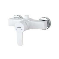 Змішувач для душа PLAMIX MARIO-003 SET WHITE (зі шлангом, лійкою та кронштейном) (MX1894)