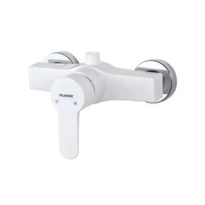 Смеситель для душа PLAMIX MARIO-003 SET WHITE (со шлангом, лейкой и кронштейном) (MX1894) Смеситель для душа PLAMIX MARIO-003 SET WHITE (со шлангом, лейкой и кронштейном) (MX1894)