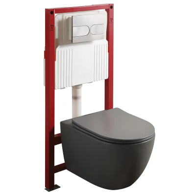 Комплект унітаз з інсталяцією для унітазу Mixxus Premium ELLIPSE-SET-2101 GRAY система змиву TORNAD Комплект унітаз з інсталяцією для унітазу Mixxus Premium ELLIPSE-SET-2101 GRAY система змиву TORNAD