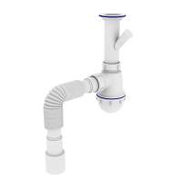 Сифон для кухні Zerix SK-01-B 1 1/2 Сифон для кухні Zerix SK-01-B 1 1/2