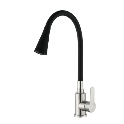 Змішувач для кухні Mixxus DAX-011 REFL.Black із силіконовим виливом (MI6559) Змішувач для кухні Mixxus DAX-011 REFL.Black із силіконовим виливом (MI6559)