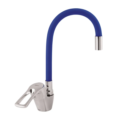 Змішувач для кухні Zerix YUB 181 з синім гнучким виливом (ZX0436) Змішувач для кухні Zerix YUB 181 з синім гнучким виливом (ZX0436)