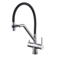 Кухонний змішувач з силік. виливом і вих. для питної води KOER KB-72006-01 (KR3379) Кухонний змішувач з силік. виливом і вих. для питної води KOER KB-72006-01 (KR3379)