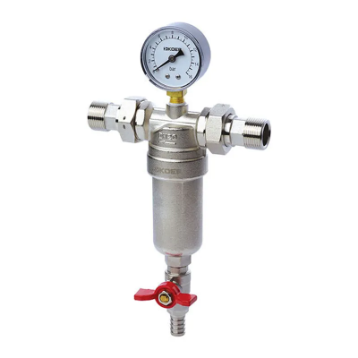 Фільтр самоочисний з манометром 3/4 '' Koer KR.1250 (KR2657) Фільтр самоочисний з манометром 3/4 '' Koer KR.1250 (KR2657)