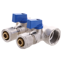 Колектор з кульовими кранами і фитингом Koer KR.1125-2 3/4