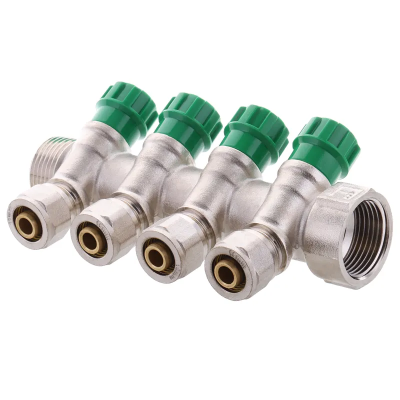 Колектор вентильний з фитингом Koer KR.1124-4 1 Колектор вентильний з фитингом Koer KR.1124-4 1