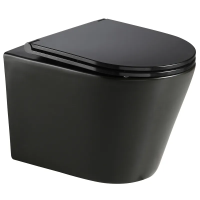 Унітаз підвісний Mixxus Premium BEVEL-0301-T3 BLACK 515х355х365mm, система змиву TORNADO 3.0 (MP659