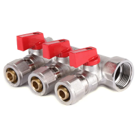 Колектор з кульовими кранами і фитингом Koer KR.1125-3 3/4