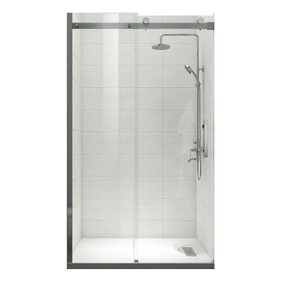 Двері в нішу Koer SR SD01-120x200-TR-07 прозоре скло Easy Clean 8мм, графіт (KR5378) Двері в нішу Koer SR SD01-120x200-TR-07 прозоре скло Easy Clean 8мм, графіт (KR5378)