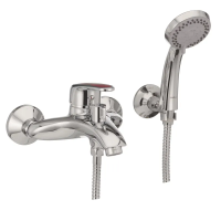 Змішувач для ванни Haiba Magic 009 з червоною ручкою (HB0698) Змішувач для ванни Haiba Magic 009 з червоною ручкою (HB0698)