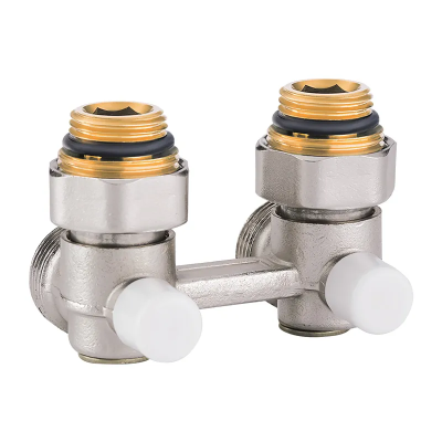 Вузол нижнього підключення радіатора кутовий із кульовим затвором 3/4 Вузол нижнього підключення радіатора кутовий із кульовим затвором 3/4