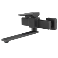 Змішувач для кухні настінний Koer KB-73010-05 (Колір чорний) (KR3491) Змішувач для кухні настінний Koer KB-73010-05 (Колір чорний) (KR3491)