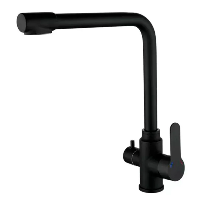 Змішувач для кухні Zerix DAX-021 Black з вих. для питної води (нерж. сталь) (ZX4825) Змішувач для кухні Zerix DAX-021 Black з вих. для питної води (нерж. сталь) (ZX4825)