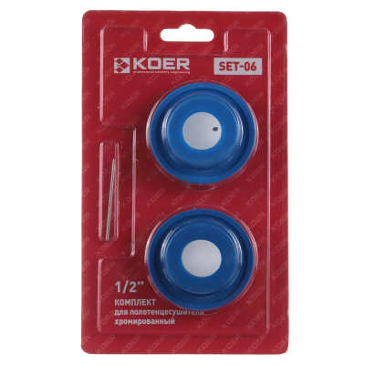 Комплект для сушки для рушників (заглушка+кран Маєвського) Koer SET-06 - 1/2