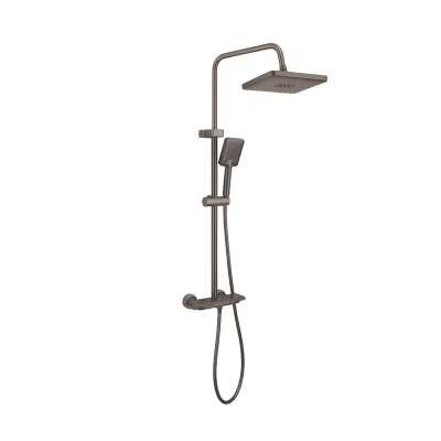 Душова колона Armata BCF-009-J Graphite зі змішувачем з кнопковим перемикачем, 3 режими (CH6507) Душова колона Armata BCF-009-J Graphite зі змішувачем з кнопковим перемикачем, 3 режими (CH6507)