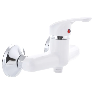 Змішувач для душа Plamix Afina-003 Білий (без шланга і лійки) (PM0567) Змішувач для душа Plamix Afina-003 Білий (без шланга і лійки) (PM0567)