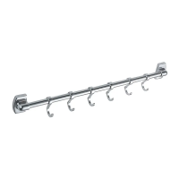 Планка з 6-ма гачками HAIBA HB209-6 (370 мм) (HB0728) Планка з 6-ма гачками HAIBA HB209-6 (370 мм) (HB0728)