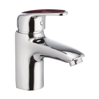 Змішувач для умивальника Cron Magic 001 (червона ручка) (CR0143) Змішувач для умивальника Cron Magic 001 (червона ручка) (CR0143)