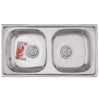 Мийка кухонна Haiba 78x43 Double (polish) (HB0568) Мийка кухонна Haiba 78x43 Double (polish) (HB0568)