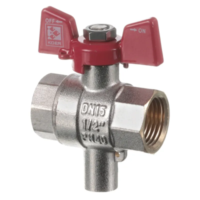 Кран ГГБ для підключення датчика температури Koer KR.230 - 1/2 Кран ГГБ для підключення датчика температури Koer KR.230 - 1/2