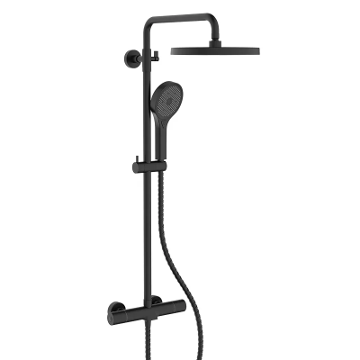 Душова колона з термостатичним змішувачем Koer KB-55013-05 (Колір чорний) (KR4731) Душова колона з термостатичним змішувачем Koer KB-55013-05 (Колір чорний) (KR4731)