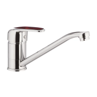 Змішувач для кухні Cron Magic 004 (червона ручка) (CR0148) Змішувач для кухні Cron Magic 004 (червона ручка) (CR0148)