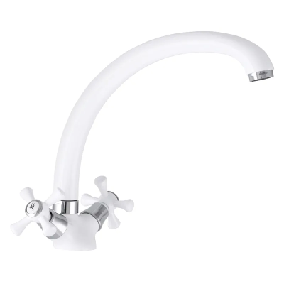 Кухонний змішувач білий MIXXUS Omega 273 (MI2766) Кухонний змішувач білий MIXXUS Omega 273 (MI2766)