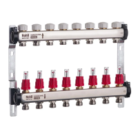 Колектор з витратоміром та термостатичними клапанами Roho R804-08 - 1 Колектор з витратоміром та термостатичними клапанами Roho R804-08 - 1