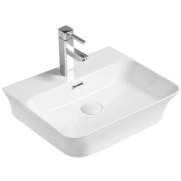Умивальник накладний керамічний Mixxus Premium Bevel-0201 з переливом 485x410x125mm (MP6480) Умивальник накладний керамічний Mixxus Premium Bevel-0201 з переливом 485x410x125mm (MP6480)