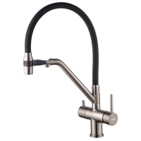 Кухонний змішувач з силік. виливом і вих. для питної води KOER KB-72006-07 (KR3382) Кухонний змішувач з силік. виливом і вих. для питної води KOER KB-72006-07 (KR3382)