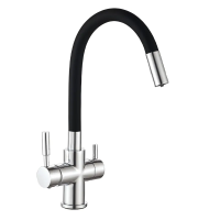 Кухонний змішувач на дві води Mixxus Premium Hans 021 Reflector Black (MI5934) Кухонний змішувач на дві води Mixxus Premium Hans 021 Reflector Black (MI5934)