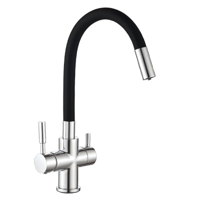 Кухонний змішувач на дві води Mixxus Premium Hans 021 Reflector Black (MI5934) Кухонний змішувач на дві води Mixxus Premium Hans 021 Reflector Black (MI5934)