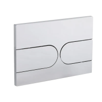 Панель змиву Koer KT-0604-01 240x160x10mm пластикова, кнопка закруглена (KR5323)