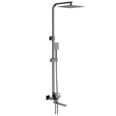 Душова колона із змішувачем MIXXUS KUB-007-J GRAPHITE із нерж. сталі SUS304 (кол. графіт) (MI6220) Душова колона із змішувачем MIXXUS KUB-007-J GRAPHITE із нерж. сталі SUS304 (кол. графіт) (MI6220)