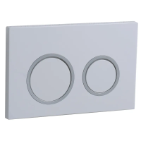 Панель змиву Koer KT-0605-03 220x140x12mm пластикова, кнопка кругла (KR5316)