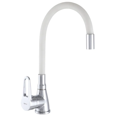 Змішувач для кухні Zerix SOP7 045 з білим гнучким виливом (ZX2668) Змішувач для кухні Zerix SOP7 045 з білим гнучким виливом (ZX2668)