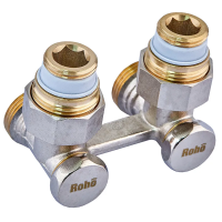 Кран запірний для радіатора Н-подібний Roho R5351-075 - 3/4 Кран запірний для радіатора Н-подібний Roho R5351-075 - 3/4