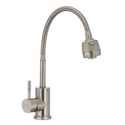 Кухонний змішувач з гнучким зливом Mixxus SUS 011 (SS0006) Кухонний змішувач з гнучким зливом Mixxus SUS 011 (SS0006)