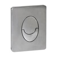 Панель змиву пластикова Koer KT-0606-01 157x198x3mm, кнопка закруглена (KR5342)