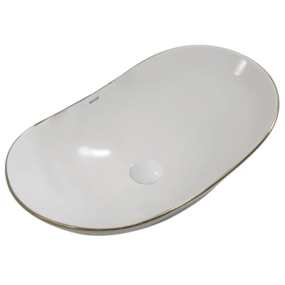 Раковина накладна MIXXUS PREMIUM WAVE-0105 EDGE GOLD 620х360х160mm (MP6557) Раковина накладна MIXXUS PREMIUM WAVE-0105 EDGE GOLD 620х360х160mm (MP6557)