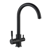 Кухонний змішувач на дві води Mixxus Premium Mafin 021 (Black) (MI5931) Кухонний змішувач на дві води Mixxus Premium Mafin 021 (Black) (MI5931)