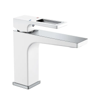 Змішувач для умивальника Mixxus Premium WALTER 001 (NUT) WHITE-CHROME (MI6620) Змішувач для умивальника Mixxus Premium WALTER 001 (NUT) WHITE-CHROME (MI6620)