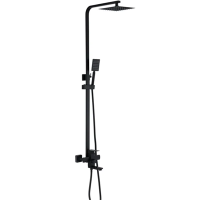 Душова колона із змішувачем Zerix KUB 009-J чорна (ZX4760) Душова колона із змішувачем Zerix KUB 009-J чорна (ZX4760)