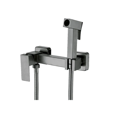 Змішувач настінний з гігієнічнічним душем Mixxus KUB-222 GRAPHITE з нерж.стали SUS304 (MI6846) Змішувач настінний з гігієнічнічним душем Mixxus KUB-222 GRAPHITE з нерж.стали SUS304 (MI6846)