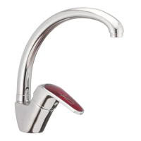 Змішувач для кухні Haiba Magic 011 з червоною ручкою (HB0699) Змішувач для кухні Haiba Magic 011 з червоною ручкою (HB0699)