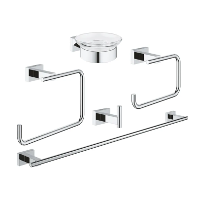 Набір аксесуарів 5 в 1 Grohe Essentials Cube New (40758001)