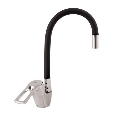 Змішувач для кухні Zerix YUB 181 з чорним гнучким виливом (ZX0438) Змішувач для кухні Zerix YUB 181 з чорним гнучким виливом (ZX0438)
