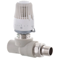 Кран термостатичний з термоголовкою прямий PPR 20x1/2 Koer K0155.PRO (KP0198) Кран термостатичний з термоголовкою прямий PPR 20x1/2 Koer K0155.PRO (KP0198)